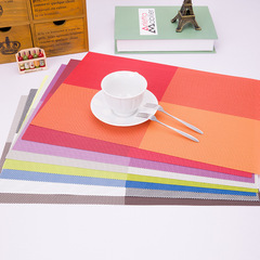 Wholesale PVC placemats, heat insulating mats, Western-style table mats, cup mats, 9 colors included