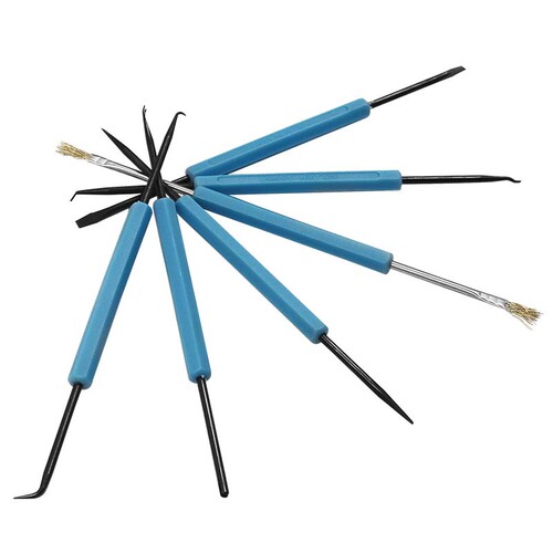 Repair soldering tools, 6-piece soldering aid tool set, PCB desoldering combination, circuit board soldering kit