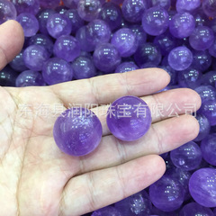 Wholesale Natural Crystal Amethyst Spheres, 2.5 cm—Ideal for Creating a Seven-Star Array; Polished and Tumbled Uruguayan Amethyst Raw Stones