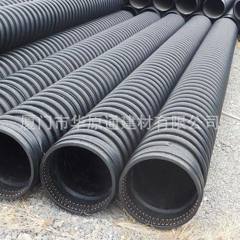 厦门克拉管厂家 排污管 大口径高密度聚乙烯增强缠绕管DN400