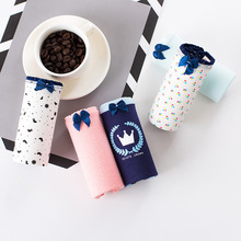 精梳純棉印花少女大碼內褲 透氣性感女士內褲蝴蝶結可愛卡通褲