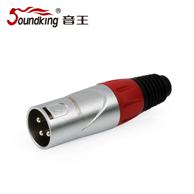 soundking音王C08卡农公插头发烧级三芯 卡侬专业转接器