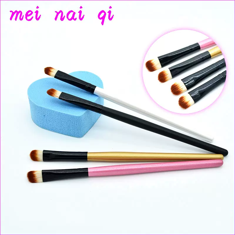 美奈琪木柄长杆化妆眼影刷 化妆初学者单支眼影刷厂家销售