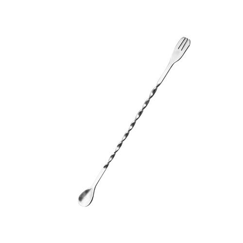 304 stainless steel bar spoon, long handle spoon, cocktail spoon, stirring stick, milk tea shop coffee spoon, household and commercial