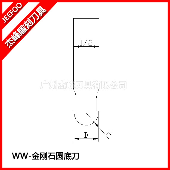 杰峰金刚石圆底刀门芯刀木门刀具木工修边机刀头花边橱柜门板刀WW