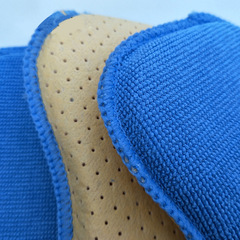 Factory direct sale non-woven pearl towel small 8-character sponge, car glass defogging sponge cleaner double-sided wipe wholesale