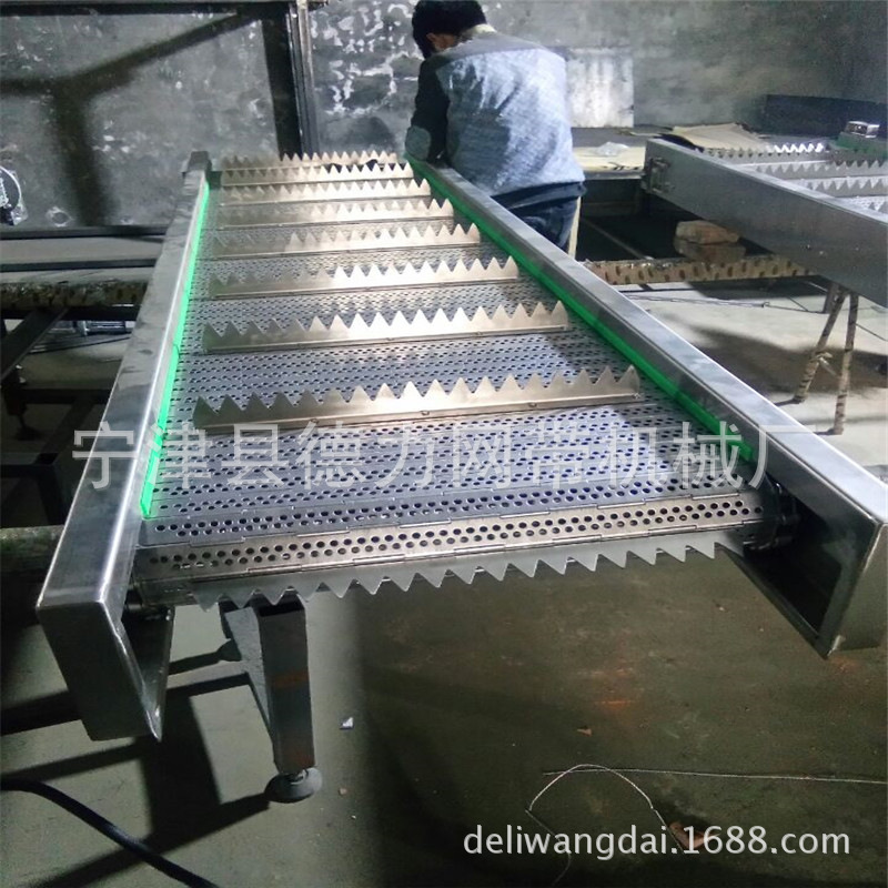 冲孔链板流水线冲孔链板输送线板链线耐温链板输送机