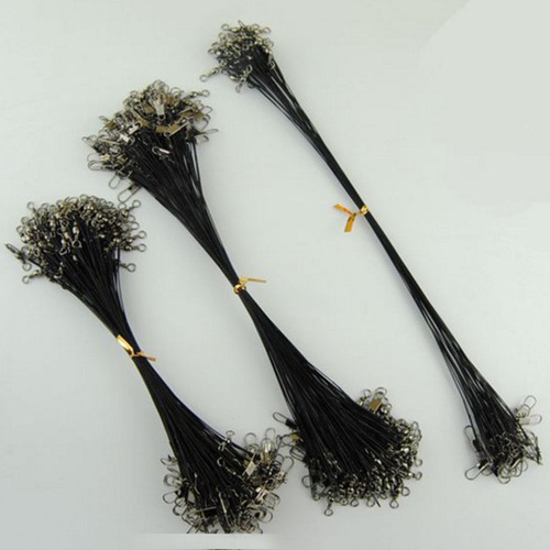 Lure bite-proof wire leader with swivel pin soft steel leader fishing gear accessories