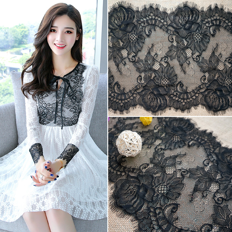 家纺辅料26cm电脑绣花蕾丝花边 蕾丝睫毛花边 吊带内衣蕾丝花边