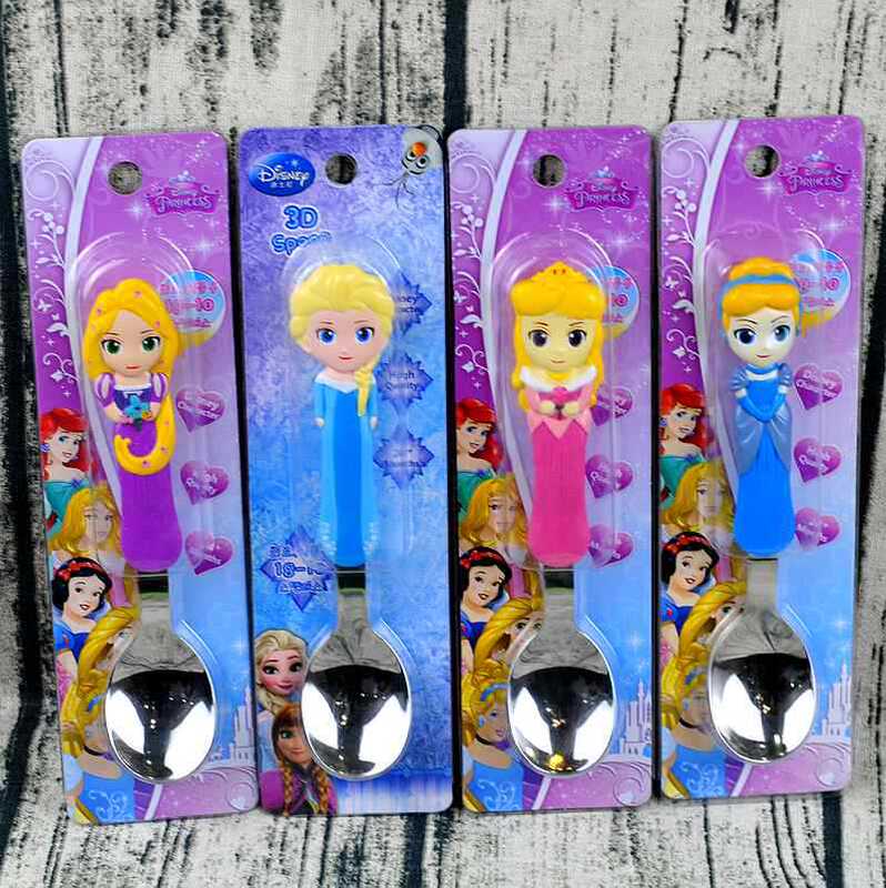 Disney Tableware Kidsren's Eating Cartoon Spoon Set Cartoon Spoon 304 Stainless Steel Spoon Rice Spoon