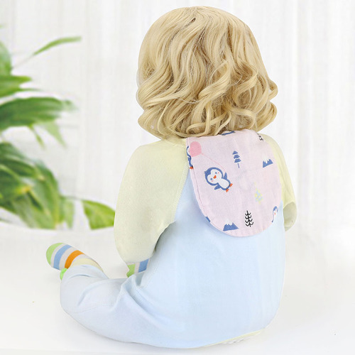 6-layer washed gauze sweat-absorbent towel cotton pad sling large size 28*42cm individually packaged