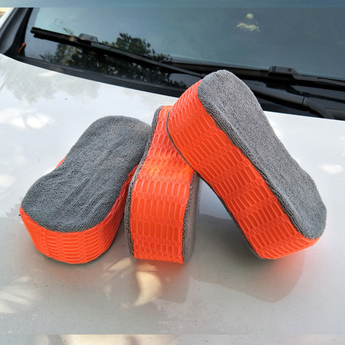 Car supplies car wash mesh sponge block high density 8-figure water-absorbent double-sided sponge car cleaning sponge wholesale