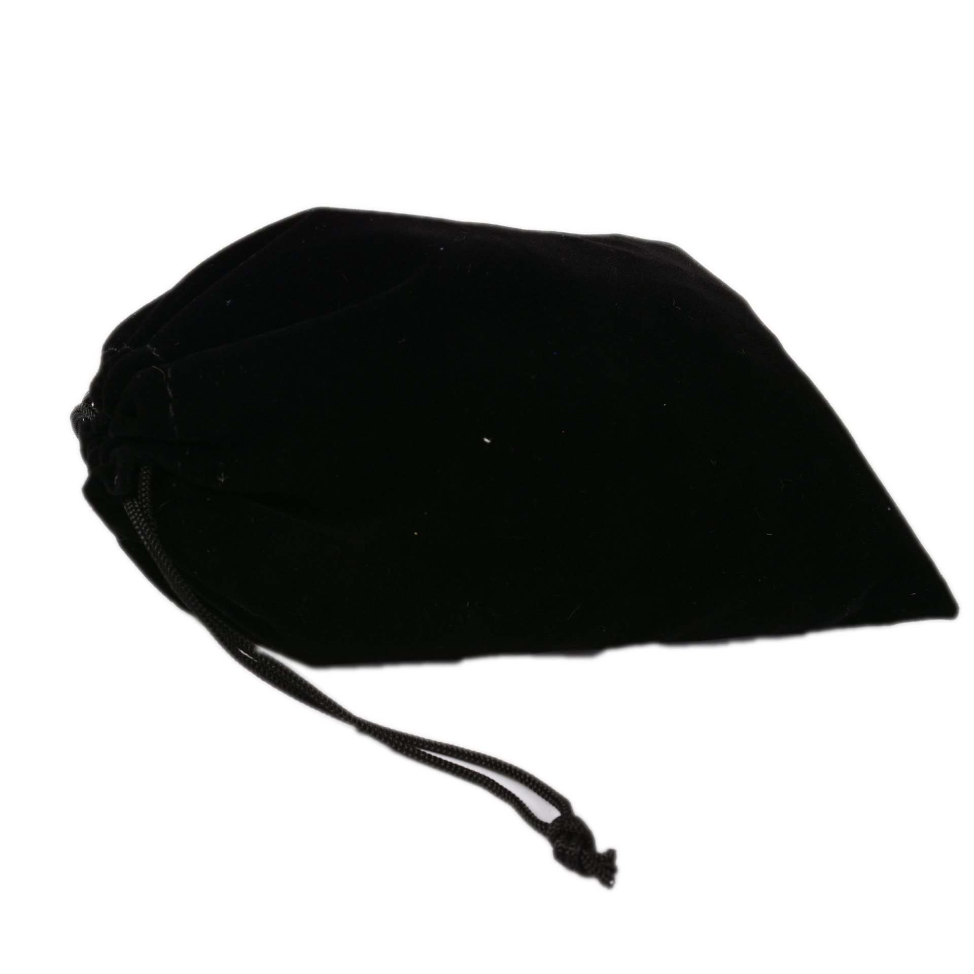 Joyería bolsa de terciopelo joyería negra bolsa de regalo grande logotipo imprimible cordón franela bolsa de cordón