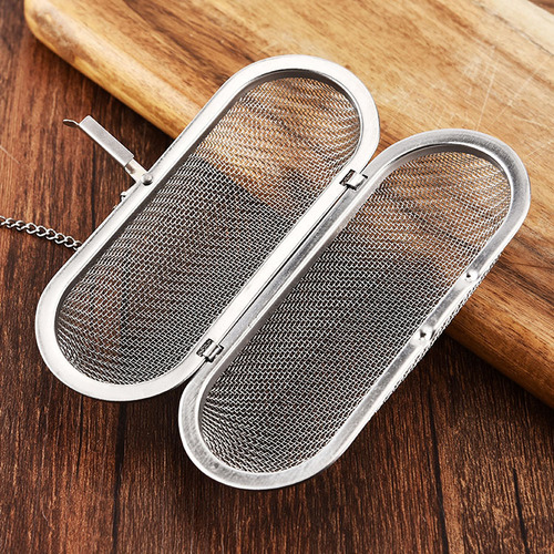 304 stainless steel tea drain, soup bag filter, tea brewer, creative long tea ball, spice flavor treasure