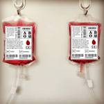 双管饮料袋 血袋 果汁能量袋包装 Bloodbag万圣节