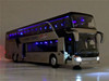 Warrior, double-layer metal bus with light music, car