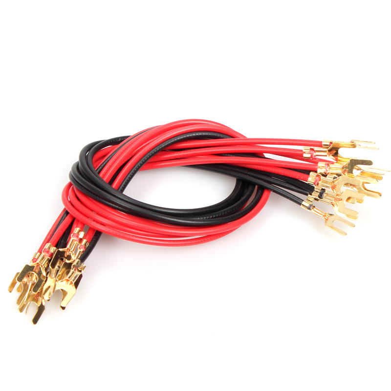 All copper U-shaped fork wire for physical and electrical experiment circuit experiment connection test line manufacturer