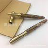 Retro brass sandalwood pens Signing Pen Business Personal Wood Made Copper Gift Pen Private LOGO