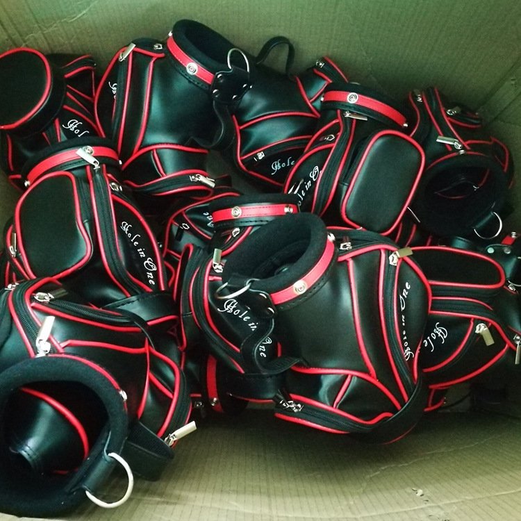 Transfronterizo japonés y coreano nuevo bolso de vino tinto de golf de moda de cuero de embalaje de vino bolsa de regalo al por mayor de suministros de golf