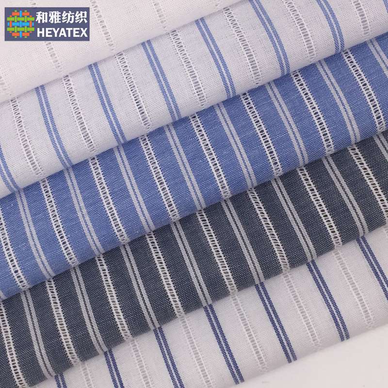 全棉纱罗彩条纹 现货提花绞综条女生衬衫连衣裙面料