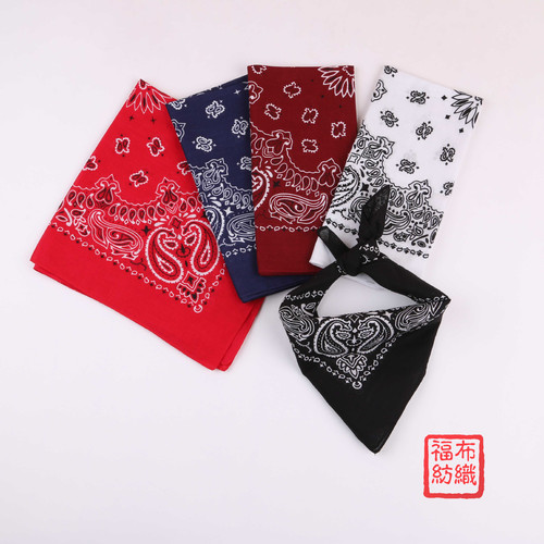 55cm Hip-hop Sunflower Sports Scarf Square Scarf Pure Cotton Thick Outdoor Cycling Face Mask Triangular Scarf Customizable