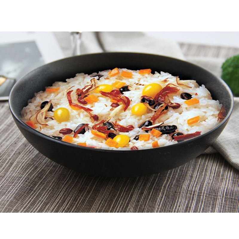 Multi-Estilo negro brillante mate esmerilado tazón de cerámica hogar ramen tazón de sopa tazón de ensalada de frutas tazón de arroz tazón para mascotas