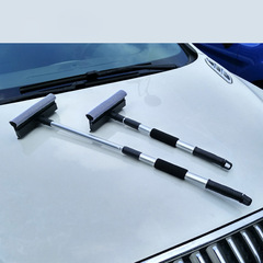 Multifunctional stainless steel car wiper long handle telescopic double-sided window brush glass brush glass cleaner window scraper