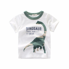 Korean style children's clothing new 2024 summer boys' short-sleeved T-shirt wholesale fashion brand children's clothing one piece consignment