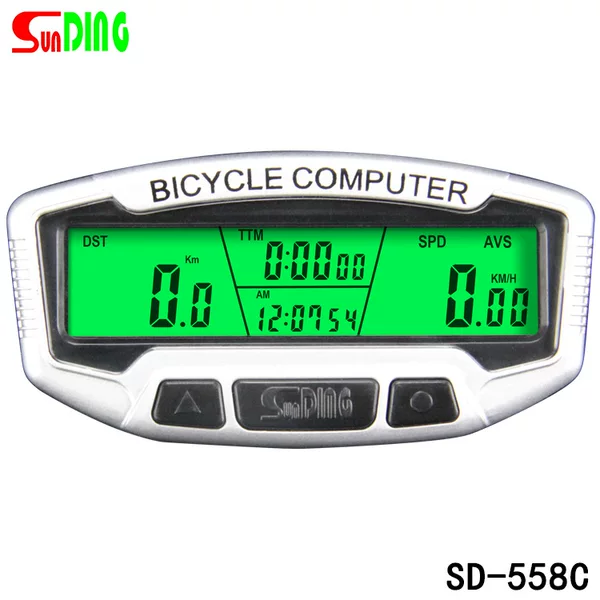 Shundong new SD-558C bicycle code meter wireless sports timer waterproof stopwatch riding equipment