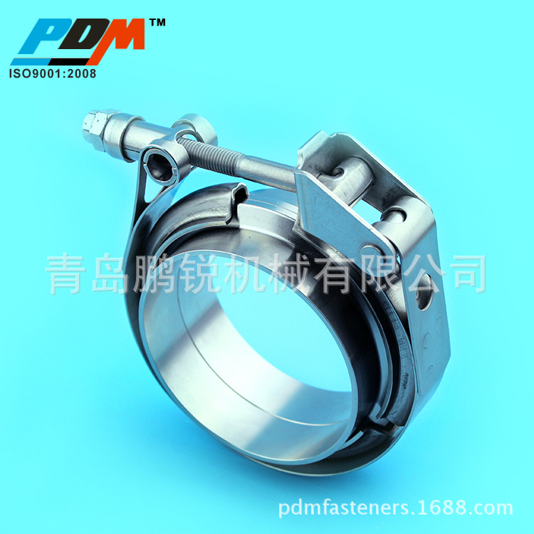 液体排气管专用 速放V型卡箍  配子母法兰  4英寸