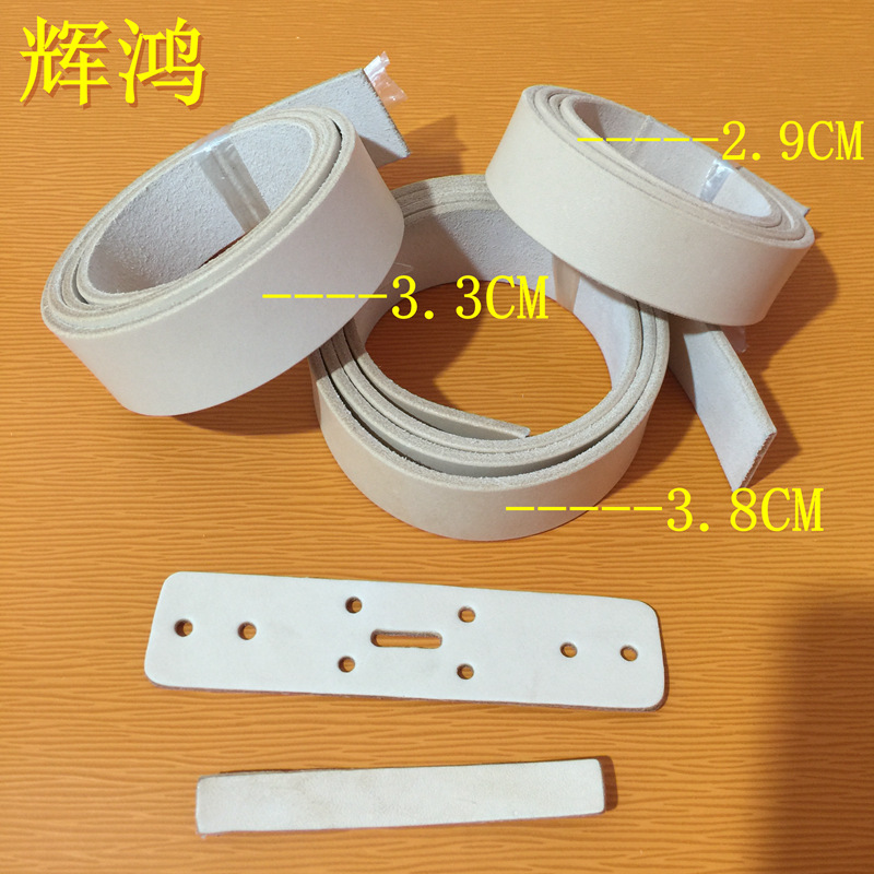 Venta directa de fábrica Italia correa de cuero curtido vegetal tira color primario sin cabeza Correa correa de cuero tira en stock al por mayor