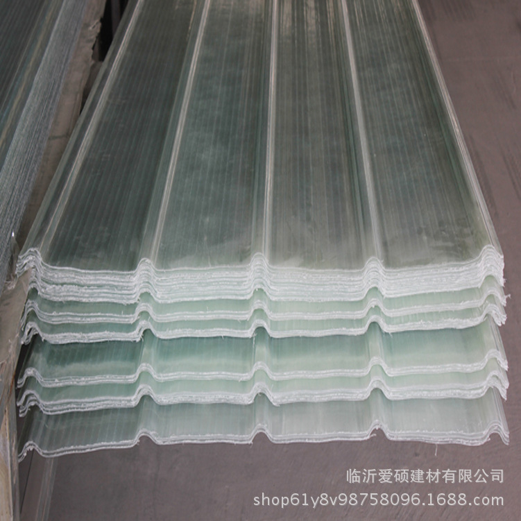 莱芜FRP采光板采光瓦钢结构屋面透明防腐波浪瓦每米厂家价格