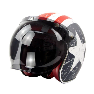 Motorcycle Helmet Retro Helmet: Motorcycle Safety Supplies