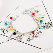 欧美影视周边科幻惊悚 怪奇物语手链 斧头磁带自行车组合金属饰品