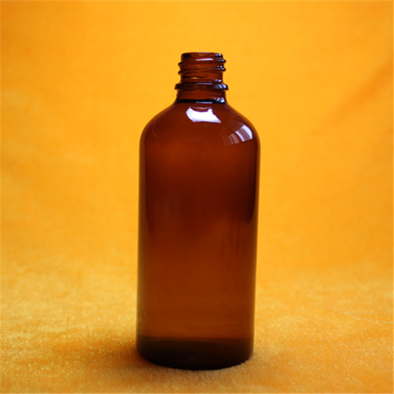 150ml茶色玻璃精油瓶棕色精华液化妆品瓶可配盖供应