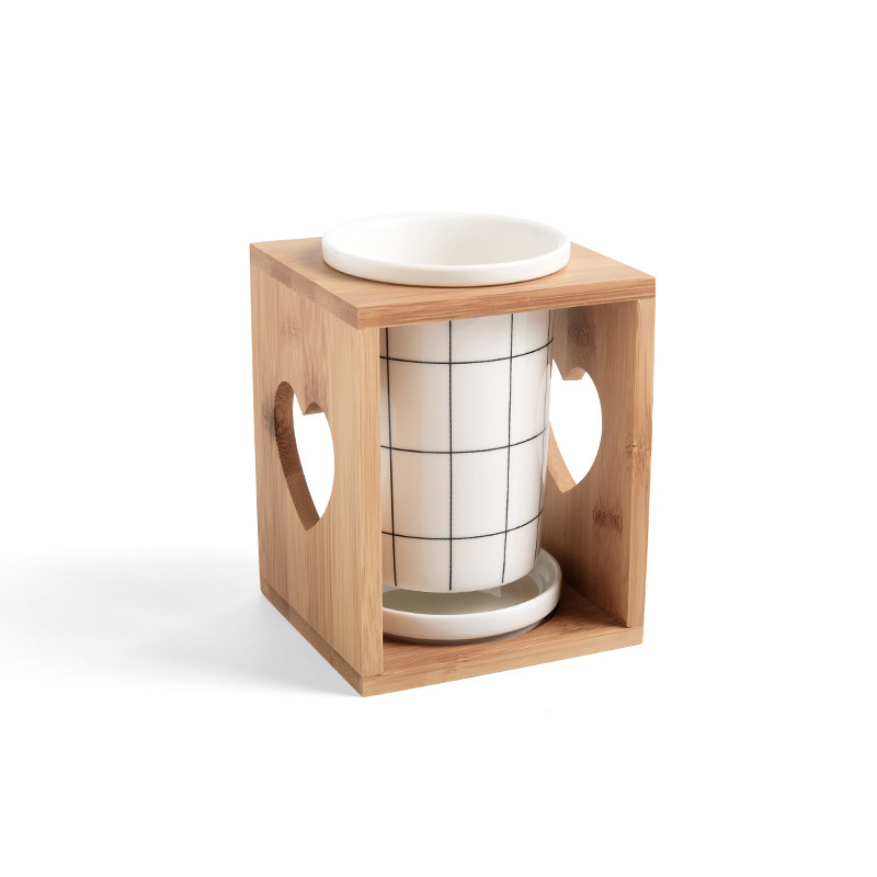 Estilo japonés simple cuchillo de cerámica y tenedor palillos titular palillos jaula palillos caja estante palillos drenaje rack vajilla suministros de cocina