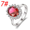 Summer zirconium, fashionable advanced ring with stone, 2023, micro incrustation, light luxury style, high-quality style, wholesale