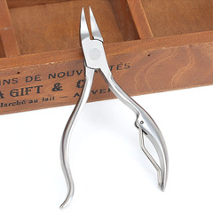 Stainless steel curved handle eagle beak nail clip for professional cuticle removal, home use lady's toe nail clip, nail care tool set
