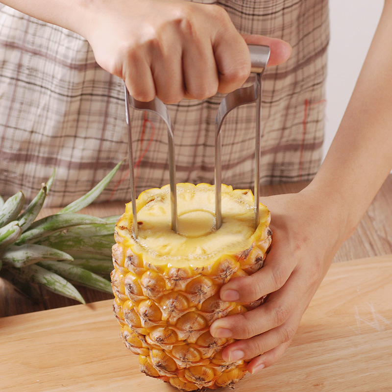 Cuchillo de piña removedor de ojos removedor de carne de piña pelador de piña