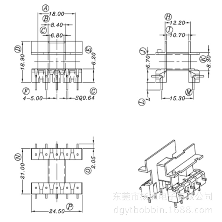 EE25EF25变压器骨架电源骨架上海工厂