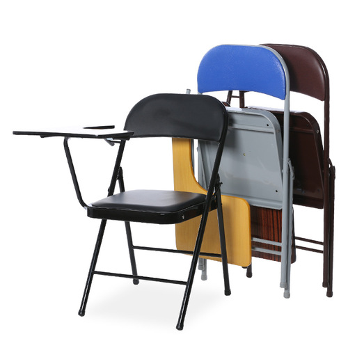 Office folding chair reporter chair with table board writing board business meeting chair computer chair back training chair wholesale