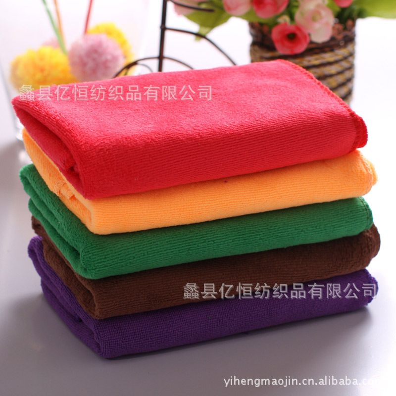 Yiheng 폴리 에스테르 브로케이드 260 g/m 30*70 극세사 타월 뷰티 살롱 세차 청소 및 유지 관리 타월