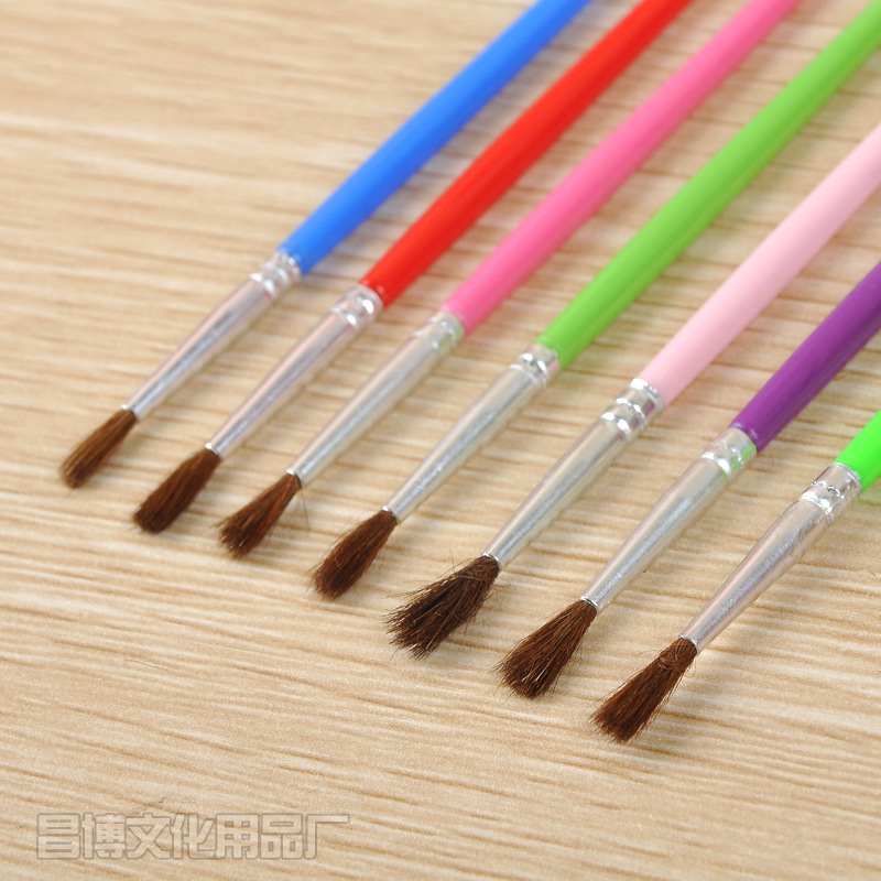 Factory Direct Sales Horse Hair Brush Student diy Acrylic Graffiti Watercolor Gouache Watercolor Oil Painting Art Brush