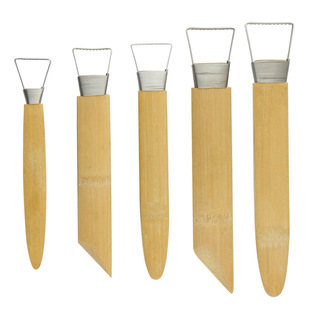 Factory direct sale of toothed bamboo scraper clay carving large sculpture repairer mesh industrial clay tools