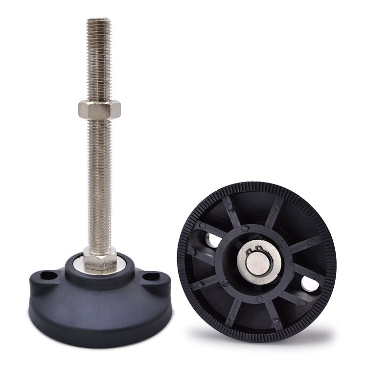 FT-100工业脚座 半导体 机床 售货机支撑脚 水平调节尼龙脚座批发