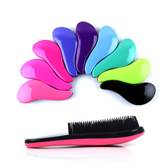 Plastic hairdressing comb anti-knot TT comb beauty tool massage comb printed LOGO color comb