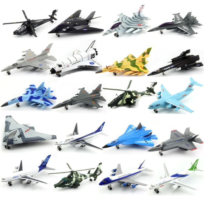 CaiPo Alloy Aircraft Military Fighter Model, Fighter-Bomber, Children's Pull-Back Sound and Light Large Passenger Plane, Boxed CaiPo Alloy Aircraft Military Fighter Model, Fighter-Bomber, Children's Pull-Back Sound and Light Large Passenger Plane, Boxed