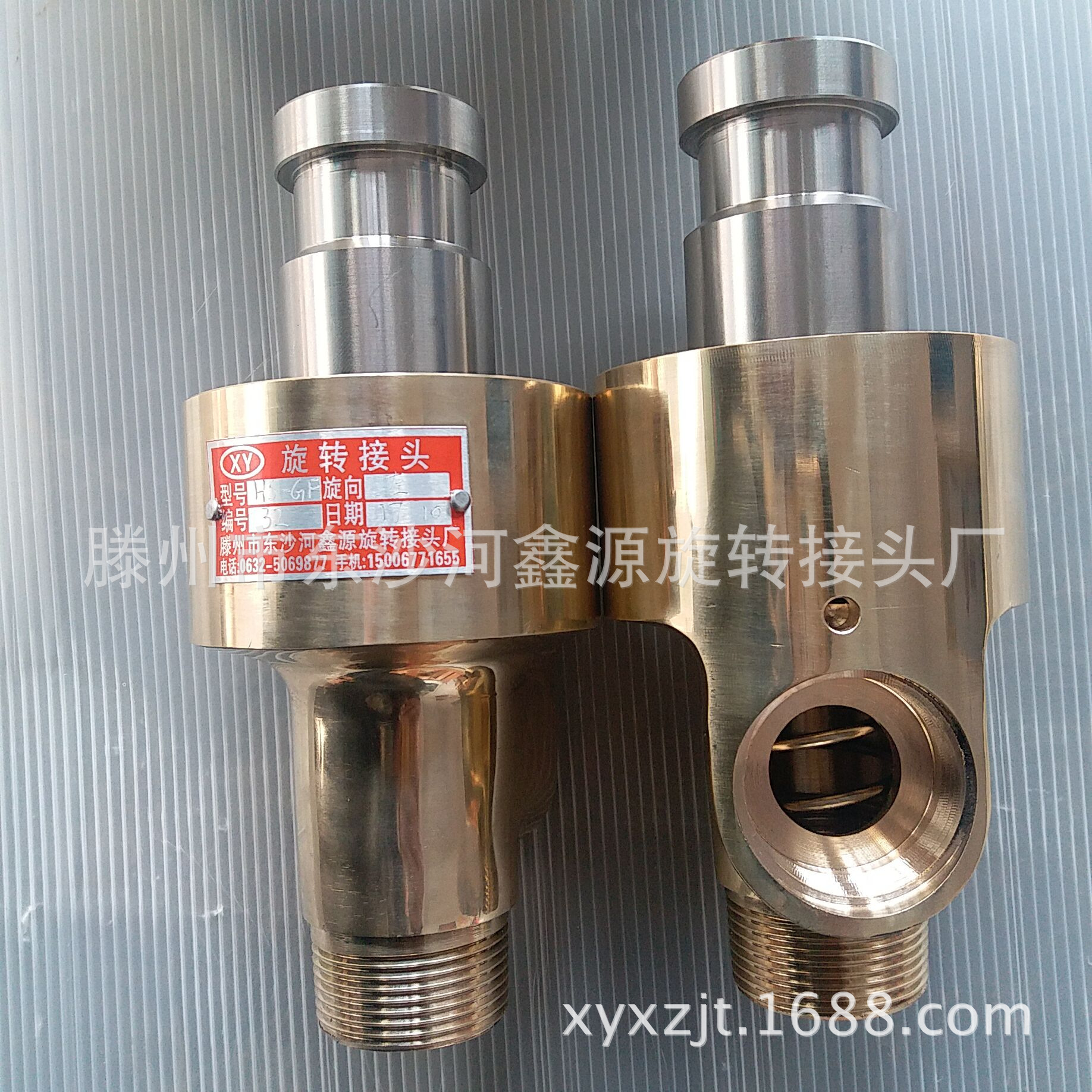 厂家现货供应HS-GF32-15法兰式通水黄铜旋转接头 高压水旋转接头