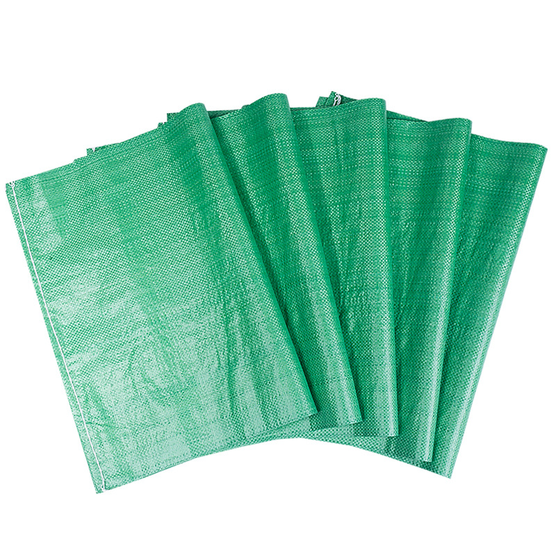 绿色编织袋厂家批发 pp塑料编制蛇皮袋 覆膜印刷快递打包沙土袋子