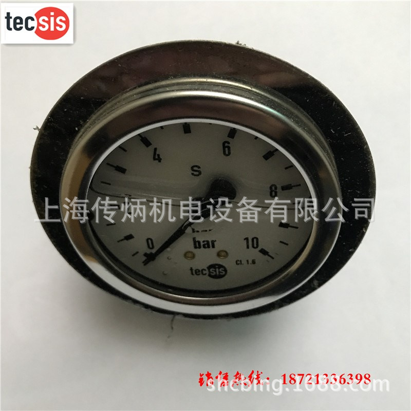 供应德国tecsis原装压力表 耐震压力表 63表径P1453 0-4MPA